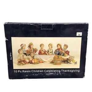 Joseph's Studio Vintage 10-Piece Thanksgiving Figurine Set Holiday